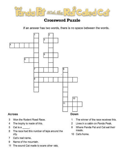 Panda Pat crossword